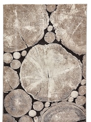 Think Rugs Beige Woodland 6318 Modern Rug - Image 2 of 5