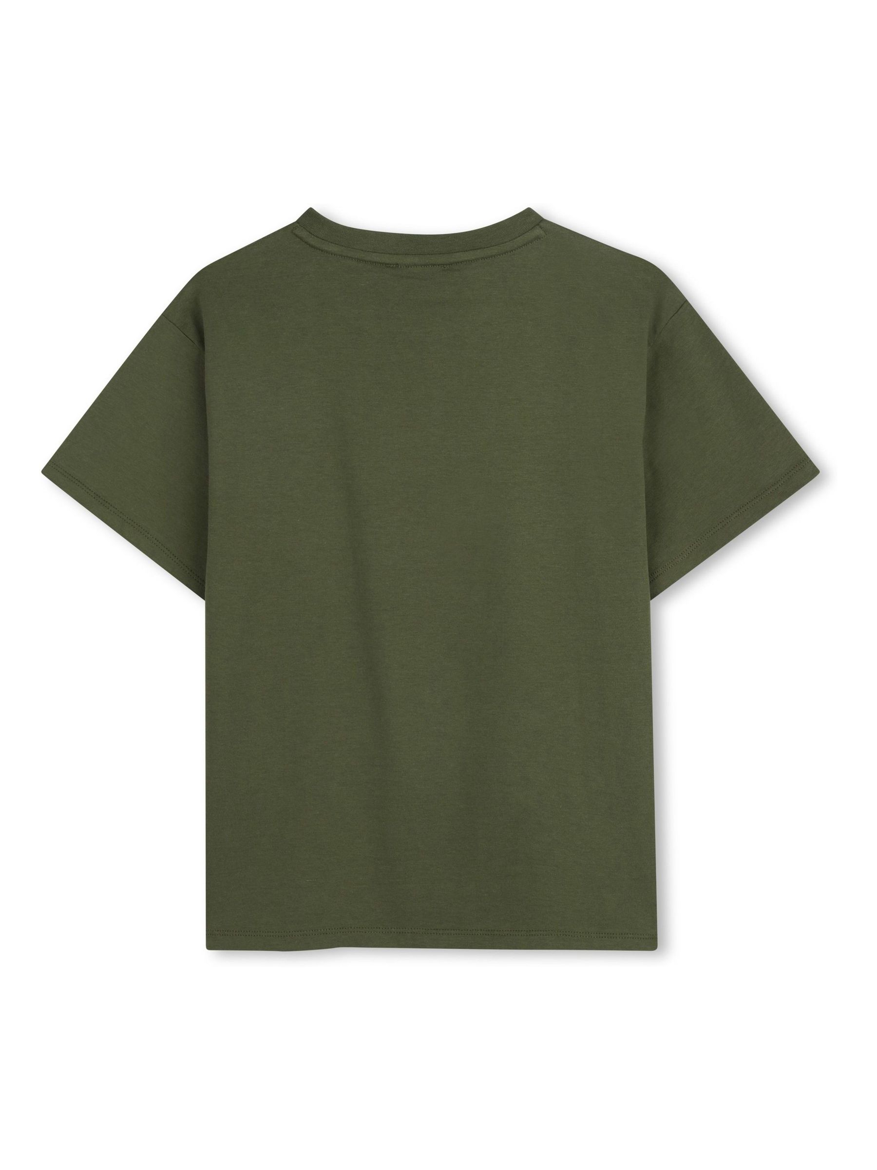 Buy Зелений - KENZO KIDS Graphic Logo Crew Neck Short Sleeve T