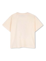 KENZO KIDS Cream Graphic Logo Crew Neck Short Sleeve T-Shirt - Image 2 of 2