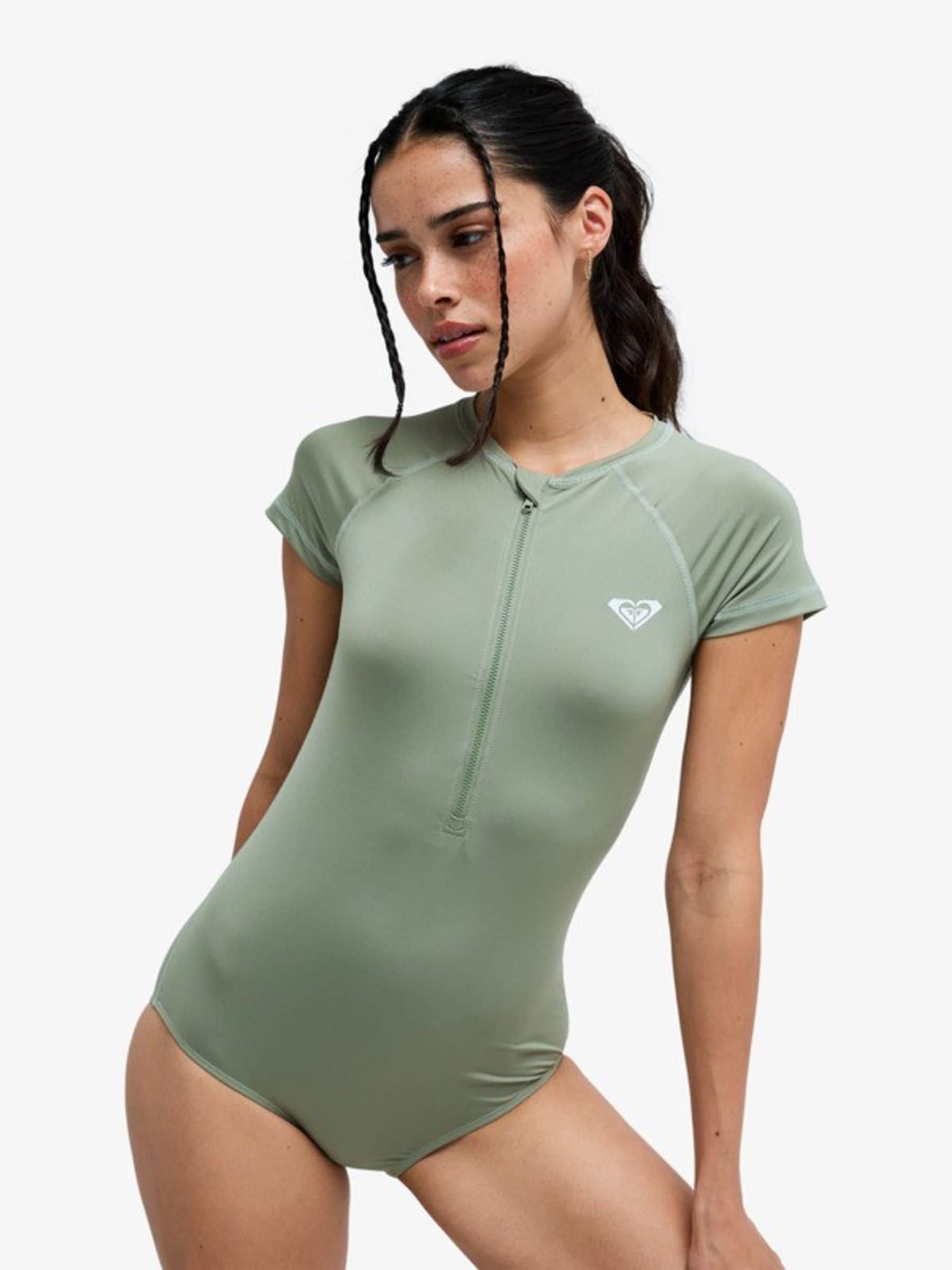 Next：日本 Roxy Essentials ジップ付き半袖ロゴ水着 from Next Japan
