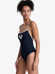Roxy Black The Retro Essentials Square Neck Logo Swimsuit - Image 2 of 6