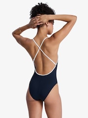 Roxy Black The Retro Essentials Square Neck Logo Swimsuit - Image 4 of 6