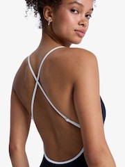 Roxy Black The Retro Essentials Square Neck Logo Swimsuit - Image 5 of 6