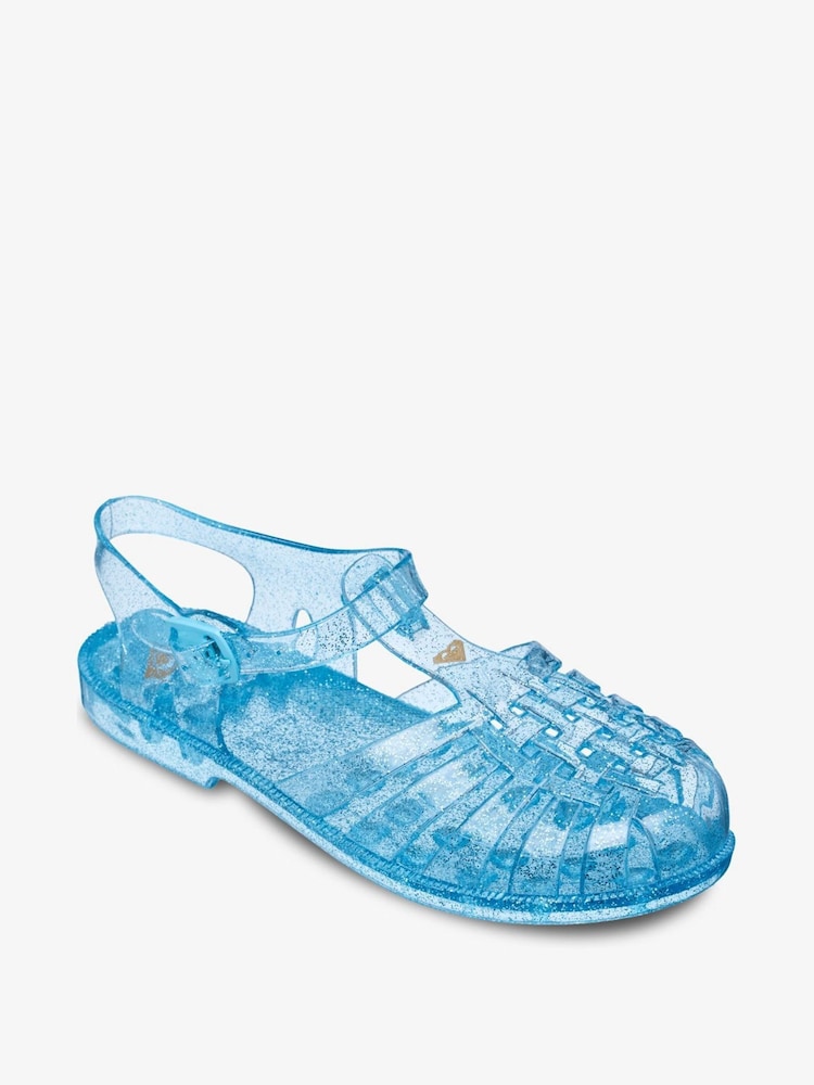 Roxy Blue The Croisette Sparkle Jelly Sandals - Image 1 of 5