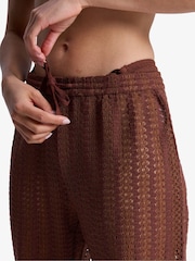 Roxy Cappucino Mood Moving Crochet Texture Beach Trousers - Imaginea 5 din 5
