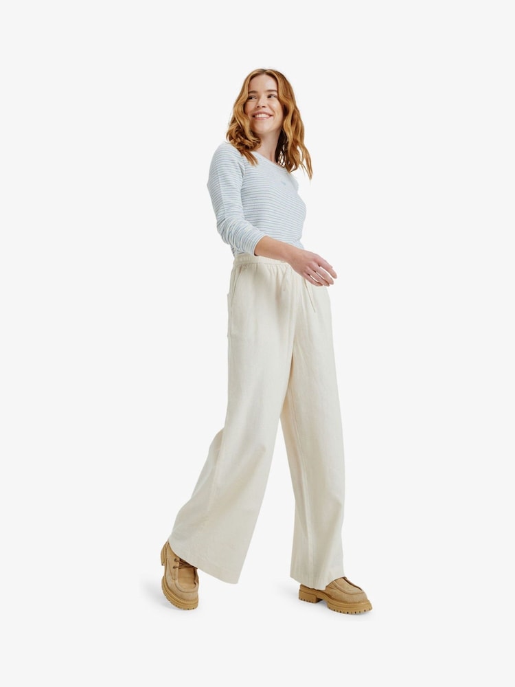 Roxy Lekeitio Break Linen Blend Trousers - Imaginea 2 din 5