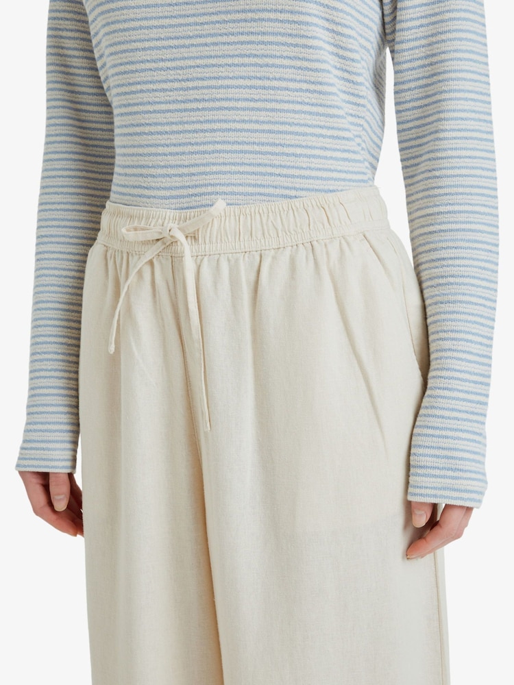 Roxy Lekeitio Break Linen Blend Trousers - Imaginea 5 din 5