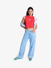Roxy Dawn Patrol Mid Sunbleached Loose Fit Denim Jeans - 圖片 11/15