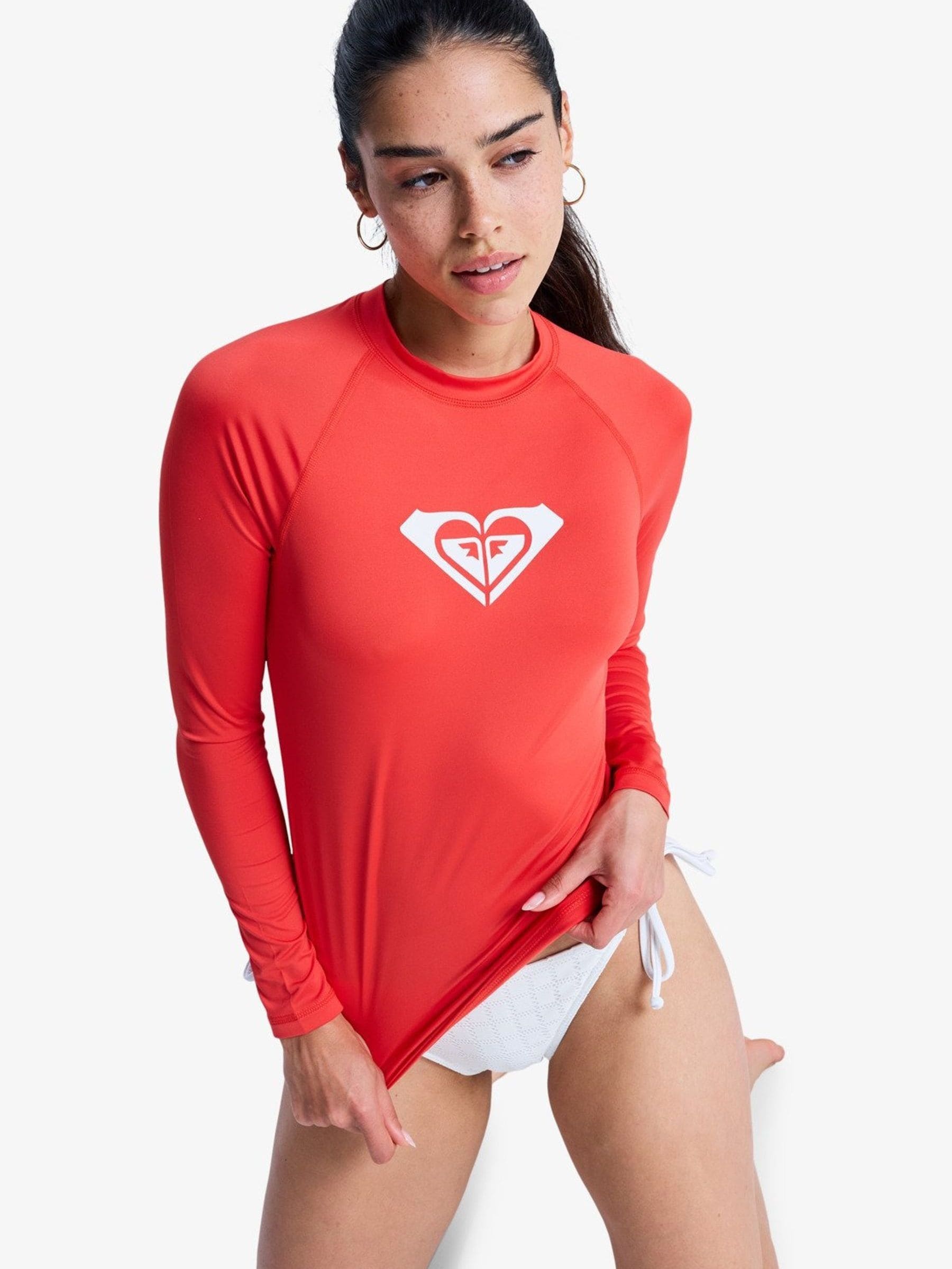 RASH レディース　セミドライ　5×3 ヒジパッドオプション　インナーネック Buy Roxy Red Whole Hearted Long Sleeve Logo Rash Vest from Next USA