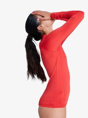 Roxy Red Whole Hearted Long Sleeve Logo Rash Vest - Image 4 of 6