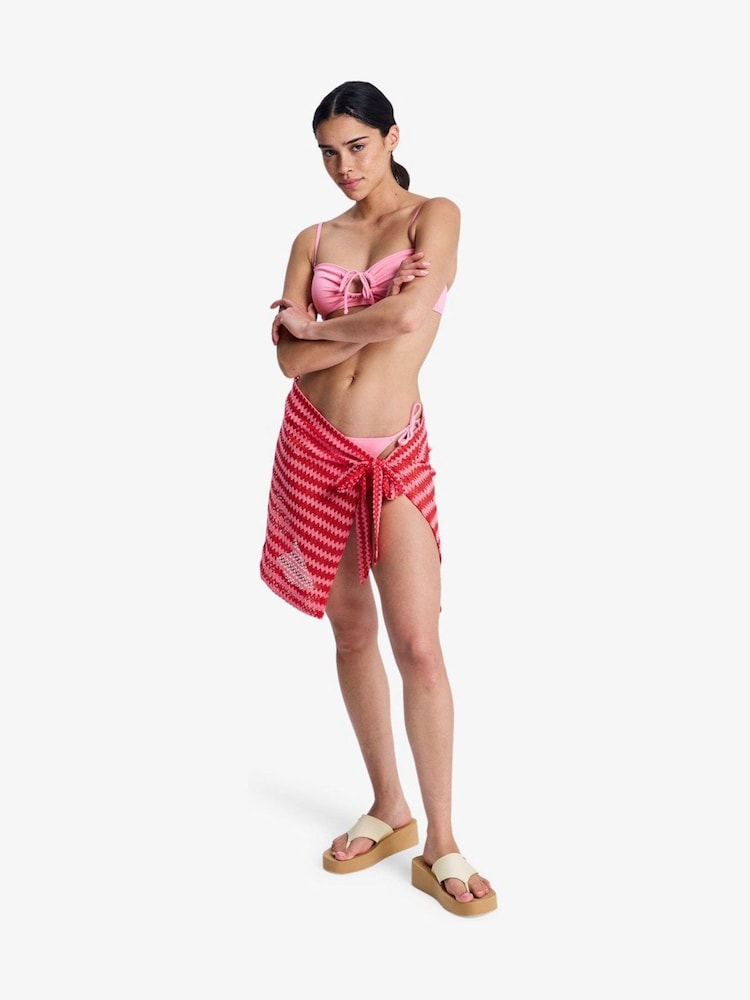 Roxy Moana Story Texture Stripe Tie Skirt - 画像 2 / 6