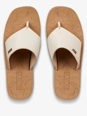 Roxy Sunset Dreams Thong Wedge Logo Sandals - صورة 8 من 8