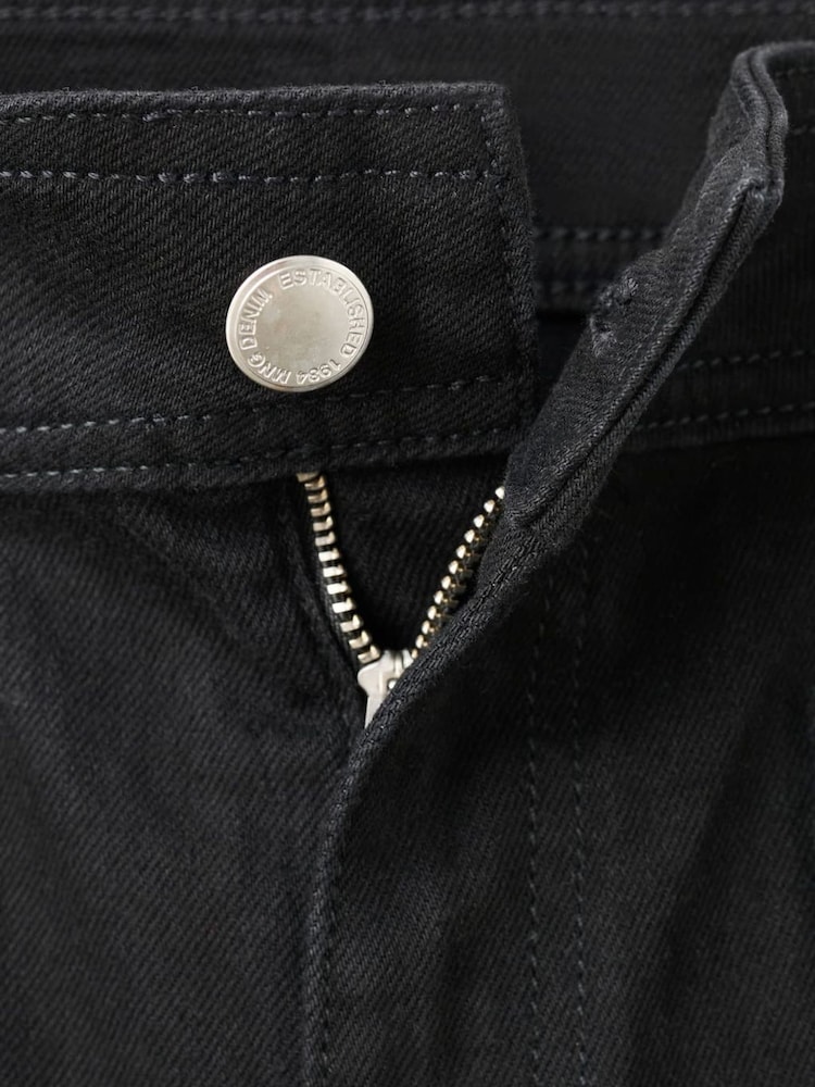 Mango Black Wide Leg Pocket Detailed Jeans - Image 5 of 5 Mango Black Wide Leg Pocket Detailed Jeans - Image 5 of 5
