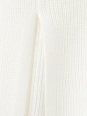 Mango White Flute Sleeve Roll Neck Jumper - Image 5 of 5