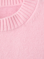 Mango Pink Short Sleeve Round Neck Knitted Jumper - Image 6 of 6