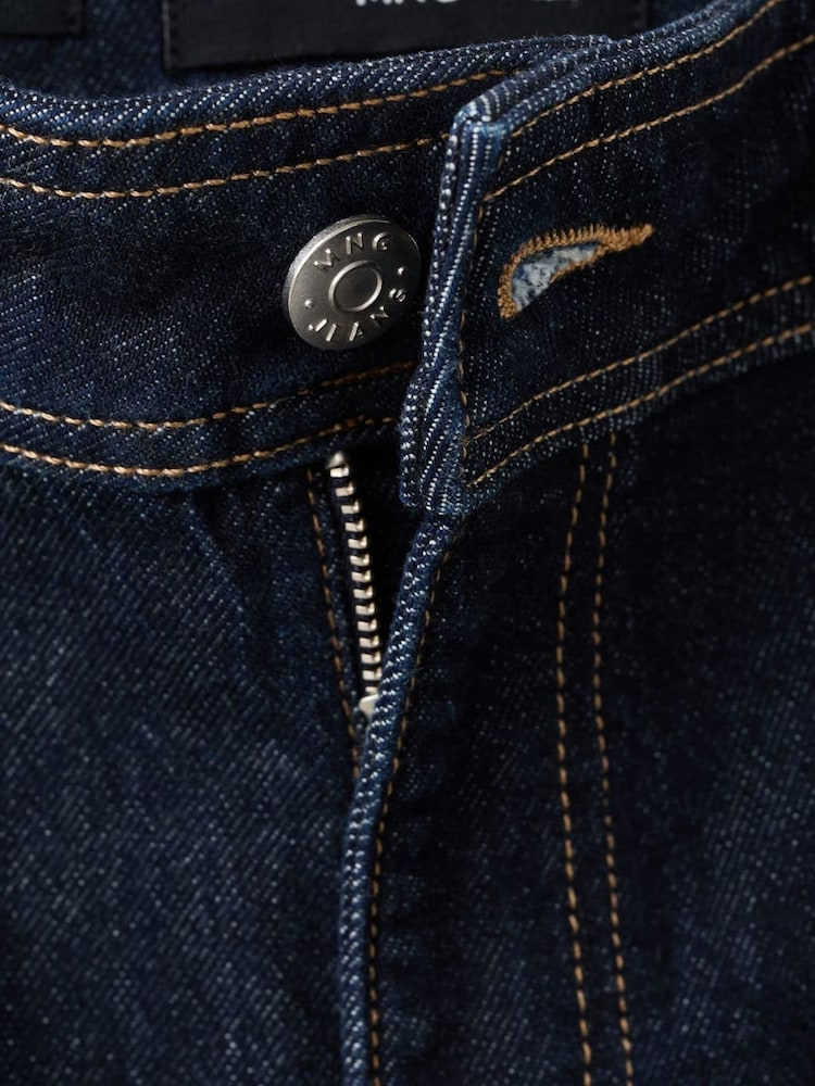 Mango Catherin Blue Culotte High Rise Jeans - Image 6 of 6 Mango Catherin Blue Culotte High Rise Jeans - Image 6 of 6