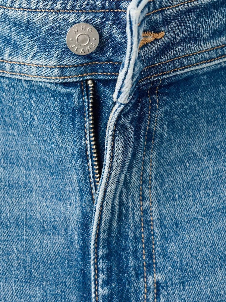 Mango Light Blue Culotte High Rise Jeans - Image 5 of 5 Mango Light Blue Culotte High Rise Jeans - Image 5 of 5