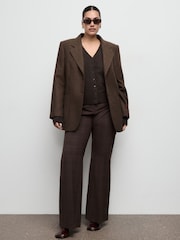 Mango Brown Knitted Contains Wool Cardigan - Image 2 of 5