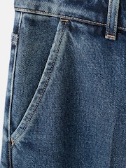 Mango Blue Wide Leg Jeans - Image 5 of 5
