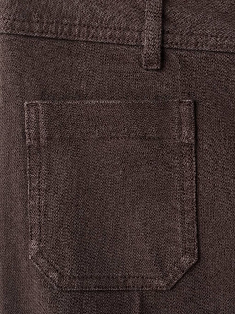 Mango Brown Wide Leg Pocket Detailed Jeans - Image 6 of 6 Mango Brown Wide Leg Pocket Detailed Jeans - Image 6 of 6