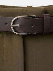 Mango Green Wide Leg Tailored Trousers - Image 5 of 5