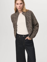 Mango Black Wide Leg Jeans - Image 4 of 6