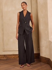 Love & Roses Black Sleeveless Waistcoat - Image 3 of 6
