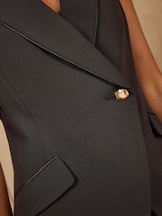 Love & Roses Black Sleeveless Waistcoat - Image 6 of 6