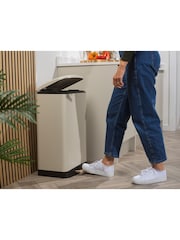 Salter Cream 50L Pedal Bin - Image 2 of 11