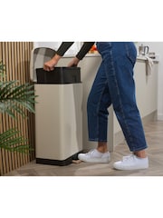 Salter Cream 50L Pedal Bin - Image 4 of 11