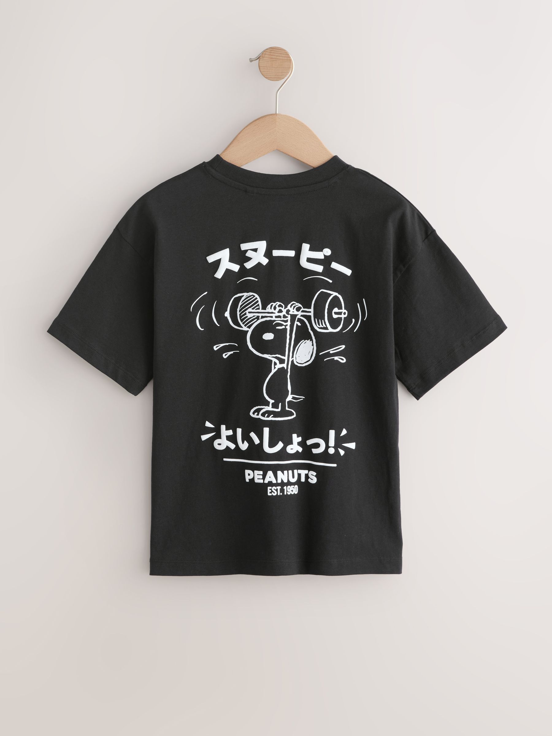 Buy Black Snoopy Short Sleeve T-Shirt (3-16yrs) from the Next UK