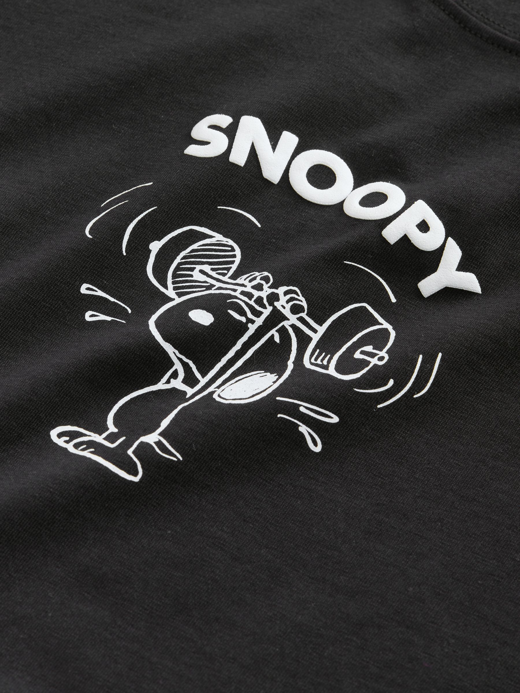 snoopy  Buy Black Snoopy Short Sleeve T-Shirt (3-16yrs) from Next Netherlands