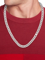 Tommy Hilfiger Silver Tone TH85 Stainless Steel Curb Chain Necklace - Image 3 of 3