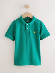 Green Short Sleeve Polo Shirt (3-16yrs) - Image 1 of 5