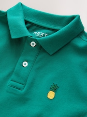 Green Short Sleeve Polo Shirt (3-16yrs) - Image 3 of 5