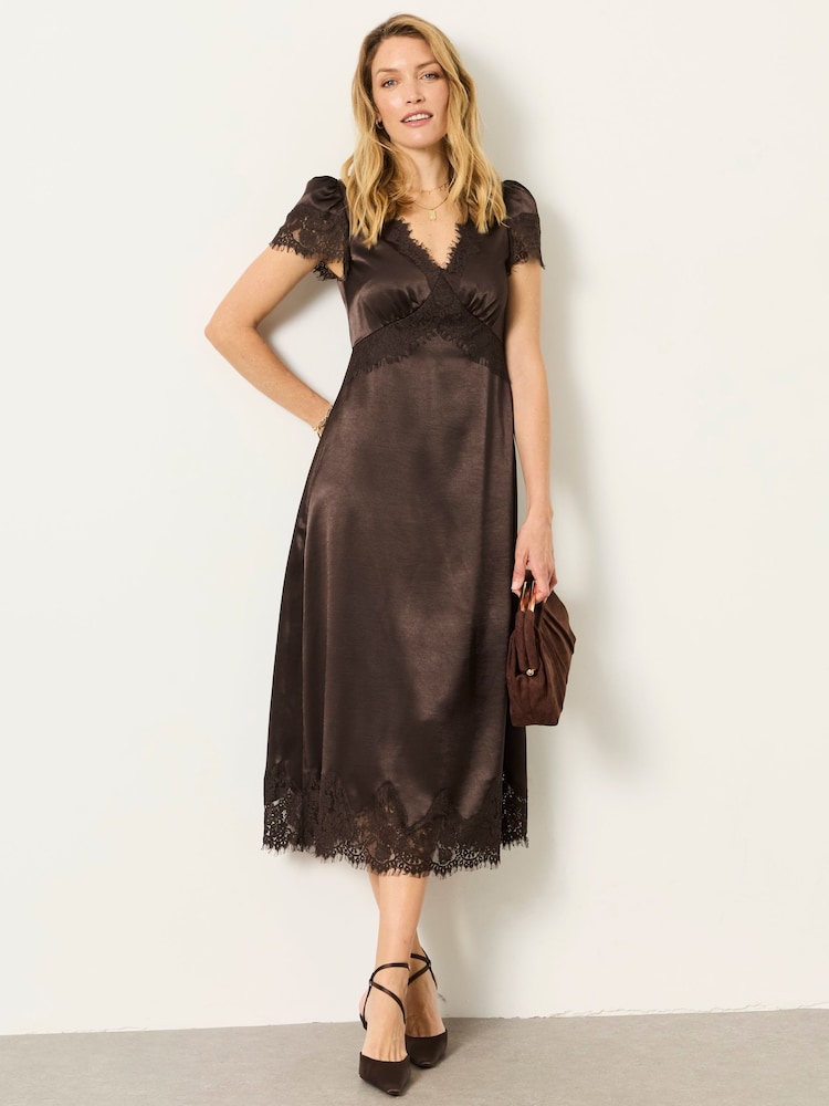 FatFace Lace Trim Midi Dress - Bild 2 av 9 FatFace Lace Trim Midi Dress - Bild 2 av 9