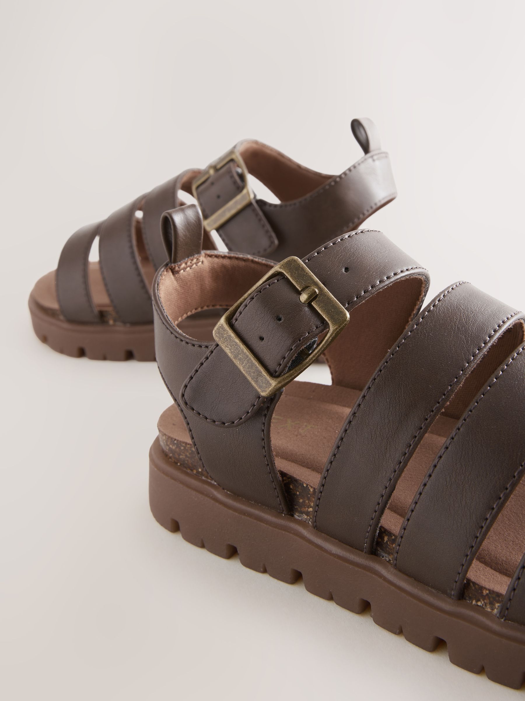 Buy Chocolate Brown Chunky Sandals from the Next UK online shop