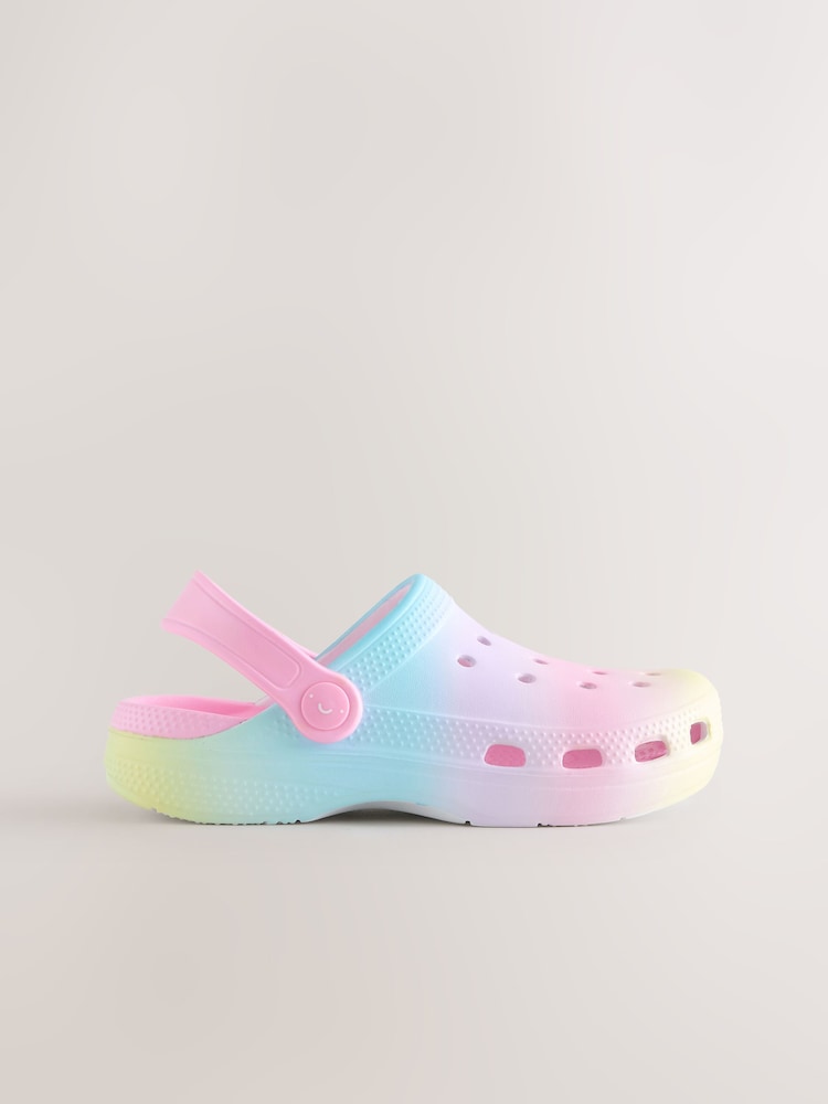 Pastel Rainbow Standard Fit (F) Comfort Clogs - Image 2 of 5