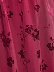 Love & Roses Berry Red Lace Midaxi Tea Dress - Image 5 of 5
