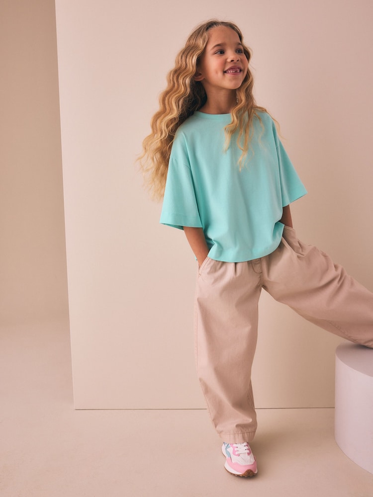 Green Oversized Boxy T-Shirt (3-16yrs) - Image 2 of 8