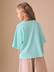 Green Oversized Boxy T-Shirt (3-16yrs) - Image 3 of 8