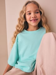 Green Oversized Boxy T-Shirt (3-16yrs) - Image 4 of 8