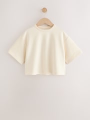Ecru Supersoft Oversized Boxy T-Shirt (3-16yrs) - Image 5 of 8