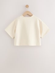 Ecru Supersoft Oversized Boxy T-Shirt (3-16yrs) - Image 6 of 8