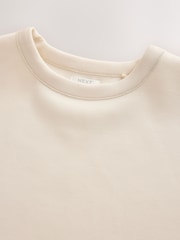 Ecru Supersoft Oversized Boxy T-Shirt (3-16yrs) - Image 7 of 8