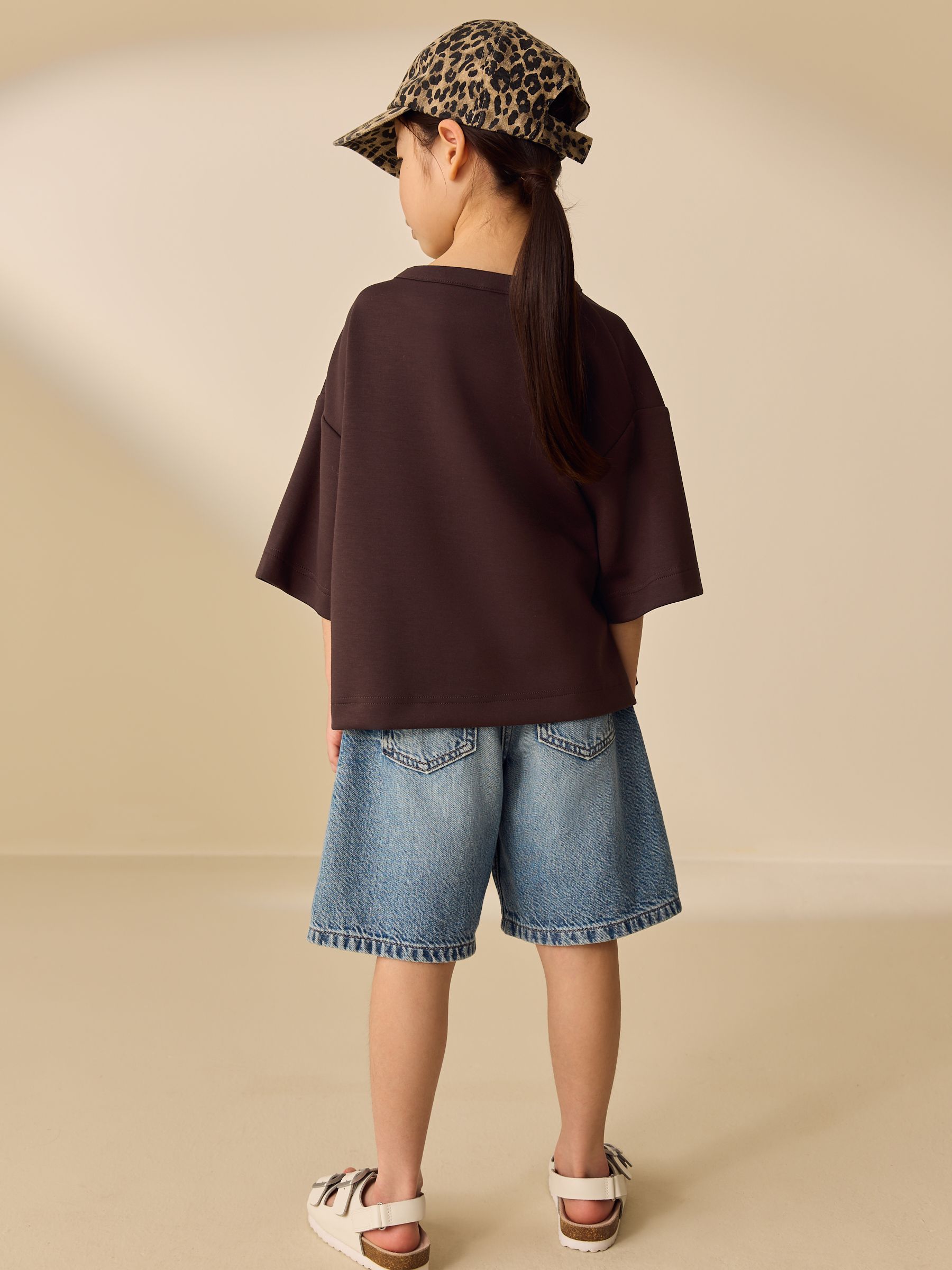 Buy Chocolate Brown Supersoft Oversized Boxy T-Shirt (3-16yrs