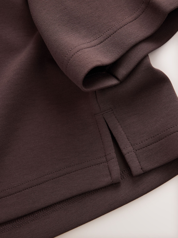 Chocolate Brown Supersoft Oversized Boxy T-Shirt (3-16yrs) - Image 4 of 4