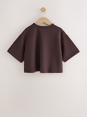 Chocolate Brown Supersoft Oversized Boxy T-Shirt (3-16yrs) - Image 6 of 8