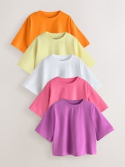 Multi Bright Oversized Boxy T-Shirts 5 Pack (3-16yrs) - Image 1 of 7