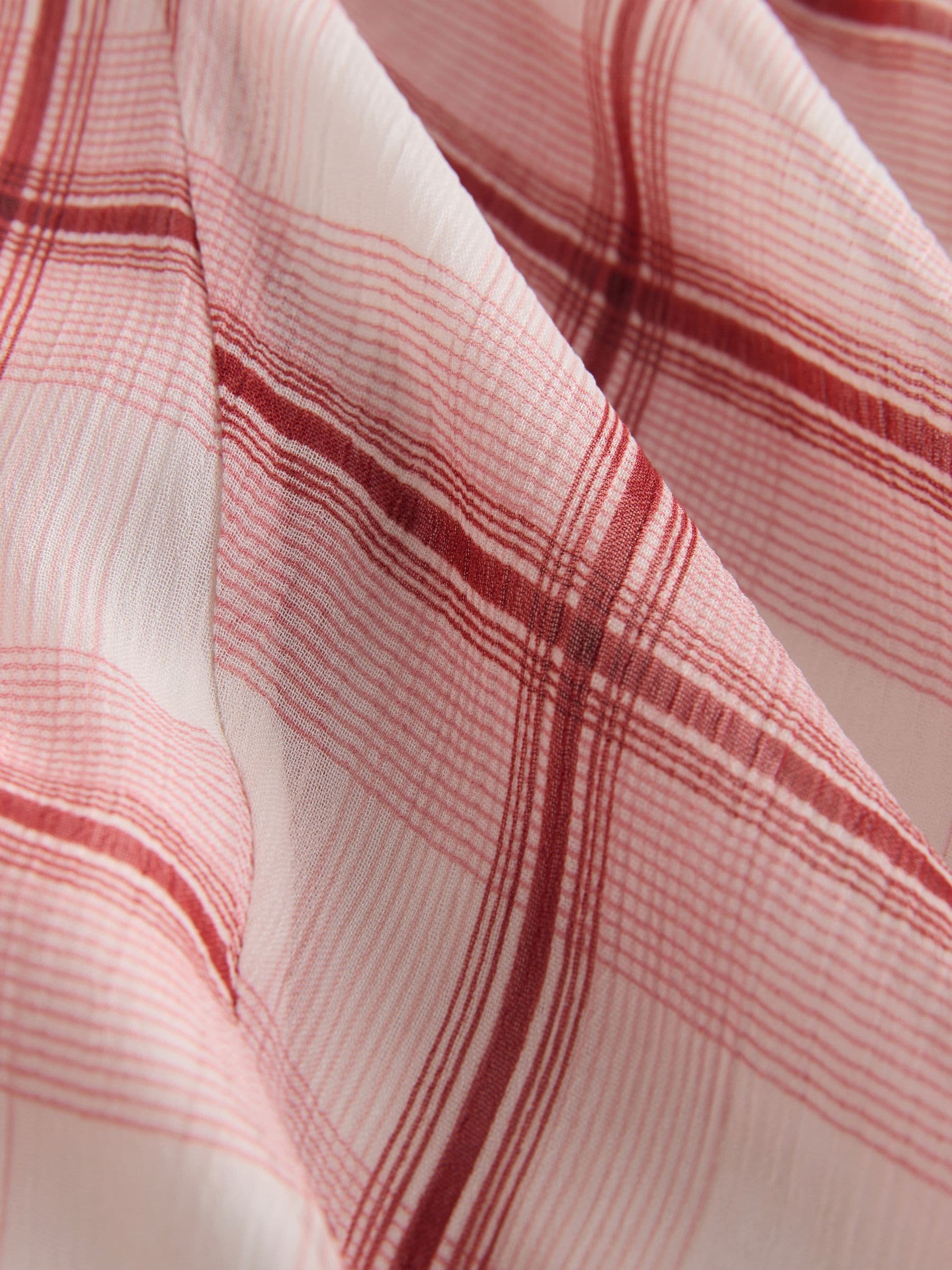 Buy Pink/Ecru Check Godet Midi Skirt from Next USA